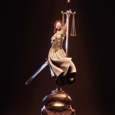 Justice OC   Unpainted 3D Printed Model Kit