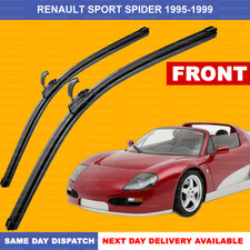 For Renault Sport Spider 1995-1999 J-hook Arm Front Wiper Blades SET 17" 17"