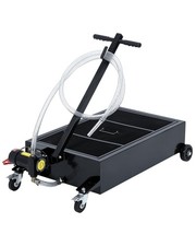 GRAVEE 20GAL Oil Drain Pan With Electric Pump 12V Oil Change Pan 8FT Hose