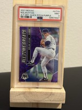 2021 PANINI MOSAIC ALL-TIME GREATS NOLAN RYAN QUICK PITCH PURPLE /50
