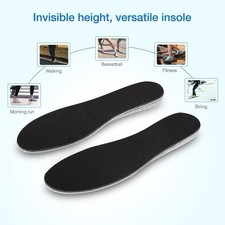 Men Women Invisible Height Increase Insoles Heel Lift Taller Shoe Inserts Pad