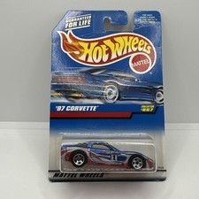 Hot Wheels 1998 Mainline #867 '97 Corvette Mtflk Blue w/ 5SPs USA1