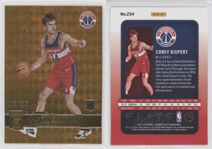 2021-22 Donruss Elite Rookies Orange /210 Corey Kispert #234 Rookie RC