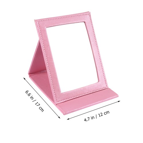 Travel Mirror Makeup Dressing Foldable Cosmetic Desktop Standing - Picture 2 of 11