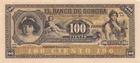 Mexico / Sonora 100  Pesos  Hermosillo , ND. 1910  Series DS Circulated Banknote