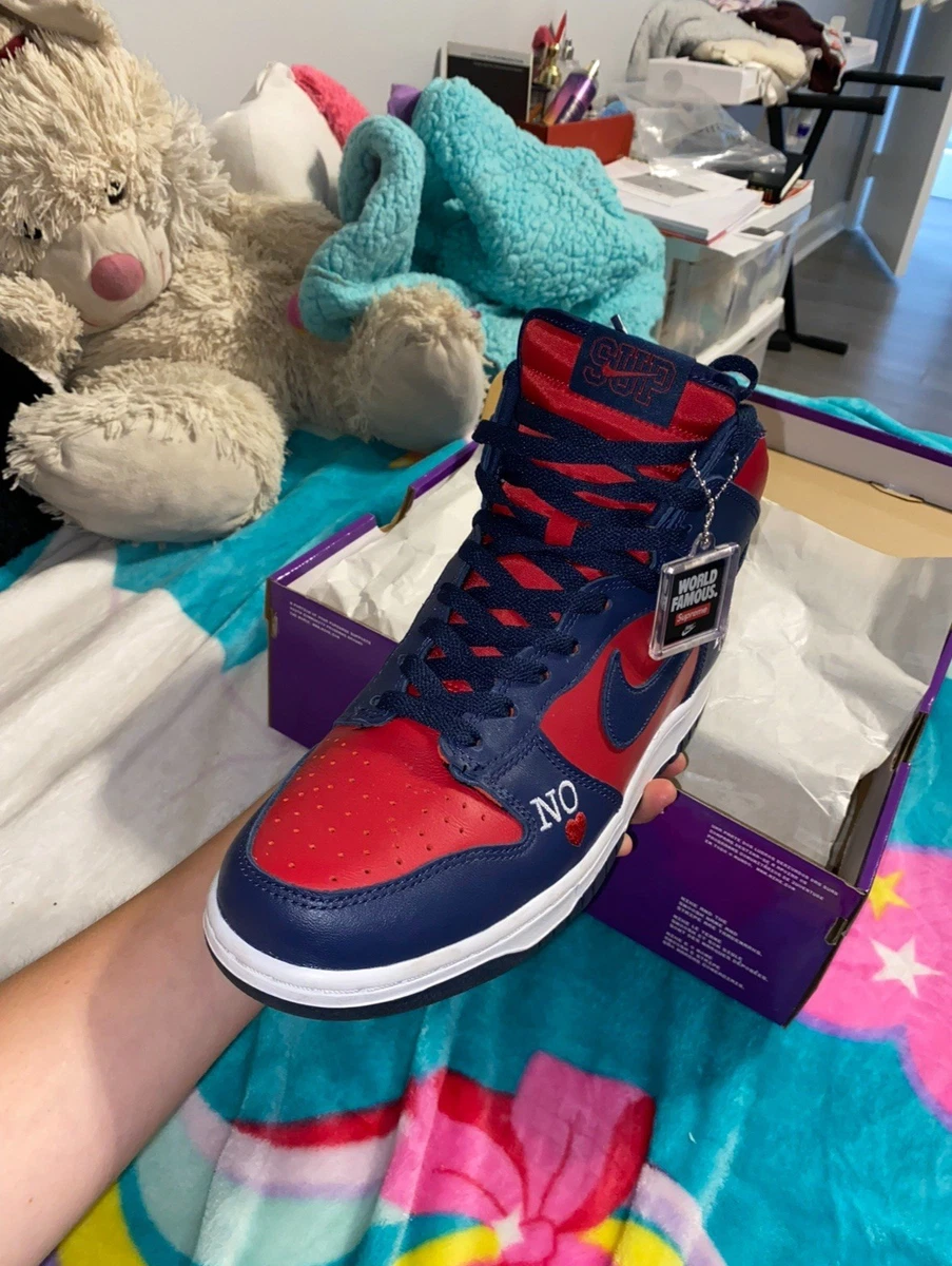 Nike Dunk High Supreme Red for Sale | Authenticity Guaranteed | eBay