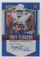 2015 Panini Prizm Collegiate Draft Picks Blue 74/75 Trey Flowers #245 Auto 0f8