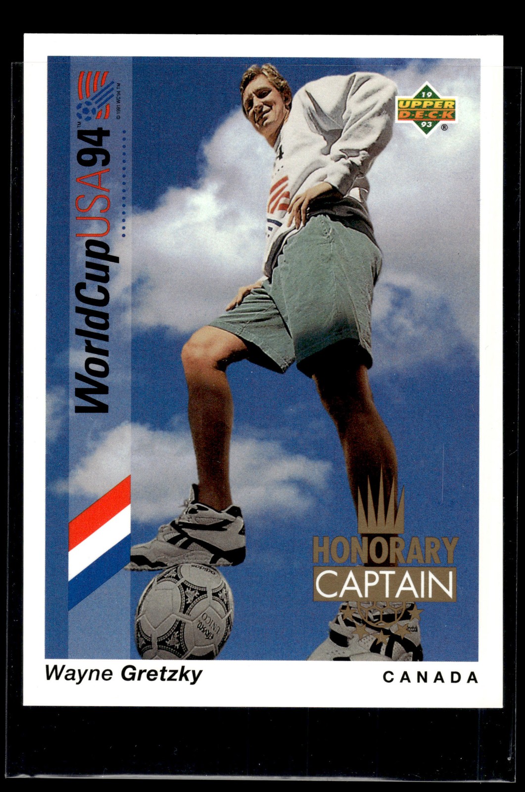 1993 U D World Cup Preview (English/Spanish) HC4 Wayne Gretzky Honorary Captains