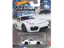 PORSCHE 718 Cayman GT4 - Fast & Furious - bianco - Hot Wheels 1:64