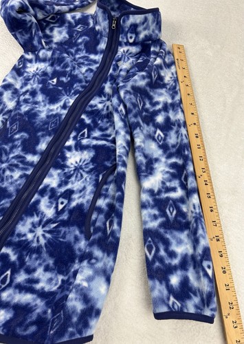 Columbia Disney Frozen Jacket Girl M 10/12 Blue White Fleece Full Zip Outdoor - Picture 4 of 10