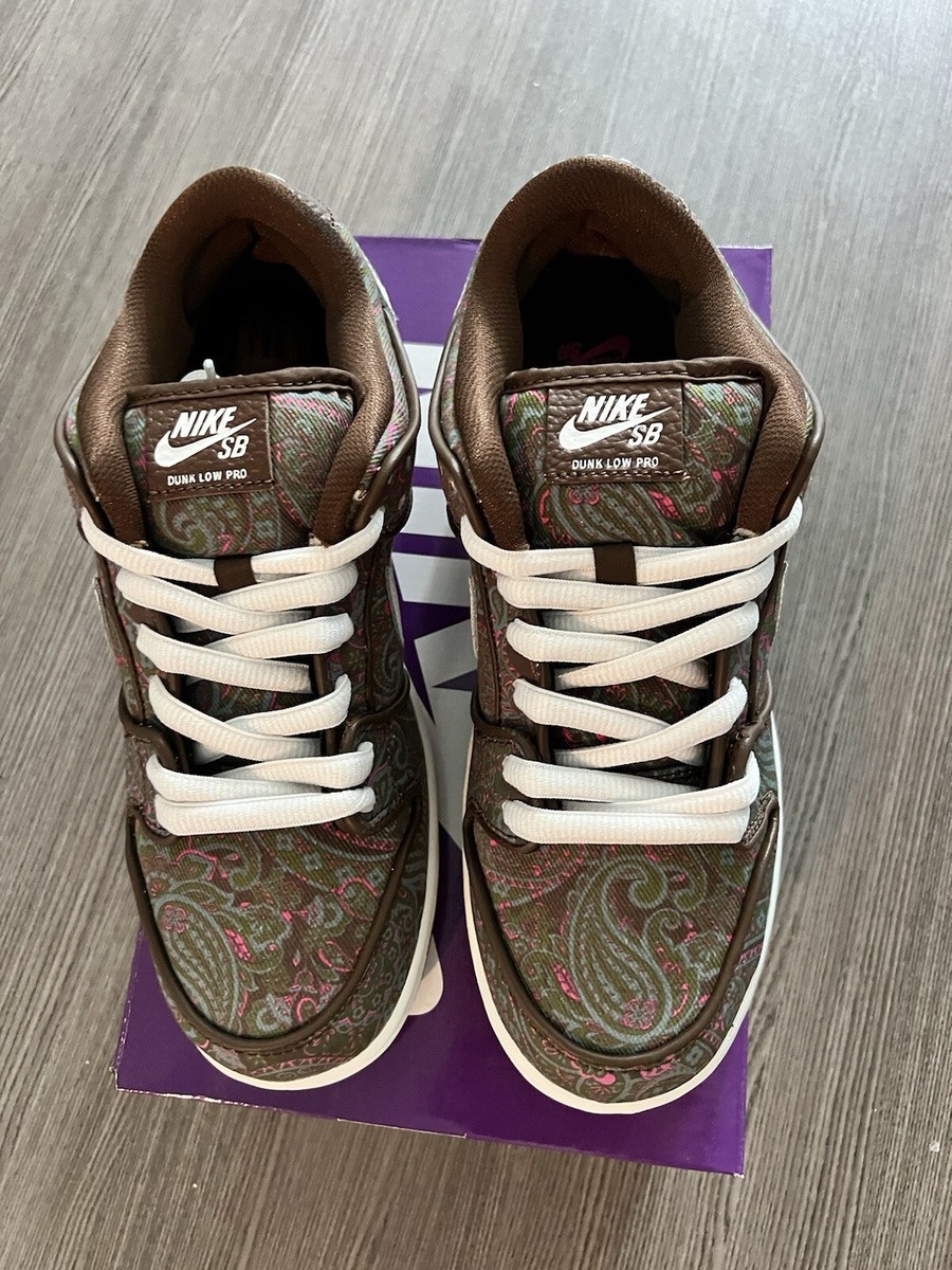 Nike SB Dunk Low Pro Paisley Brown Size 8.5 - DH7534-200 | eBay