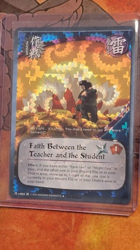 Naruto CCG Set 9 The Chosen 'Missions' Chckered Diamond Foil / Spiral 1st Ed NM - Picture 54 of 91
