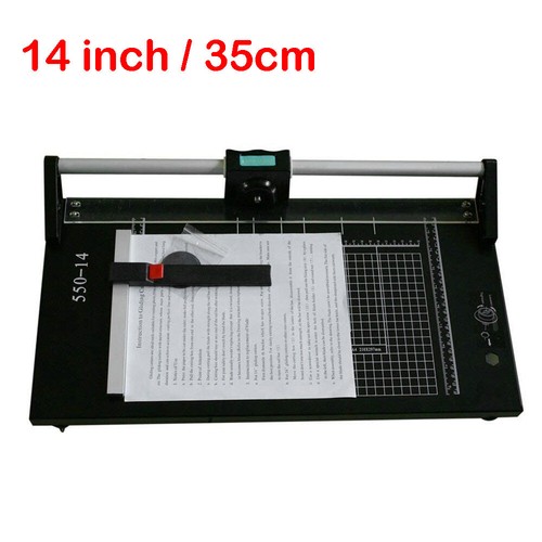 14"/355mm Manual Portable Sharp Rotary Photo Vinyl Paper Trimmer Cutter Machine - Picture 3 of 10