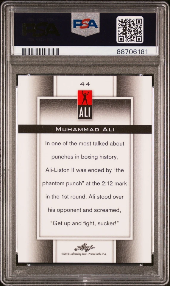 MUHAMMAD ALI 2011 Leaf Metal #44 RED 4/10 PSA 10 GEM MINT + COUPONS + FREE SHIP - Image 3 of 3