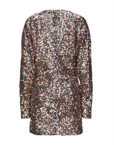 RRP €1310 THE ATTICO Mini Sheath Dress IT38 US2 UK6 XS Lined Sequins V-Neck - Imagen 5 de 6