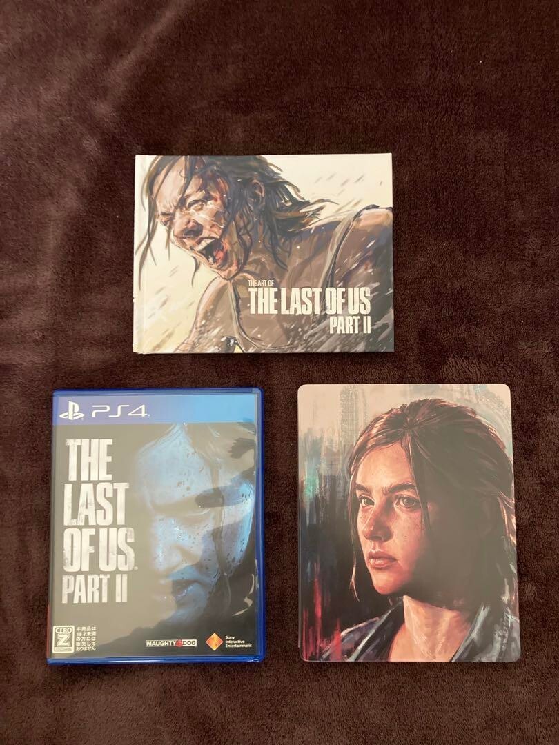 THE LAST OF US PART II Special Edition PS4 Game & Steel book & Art