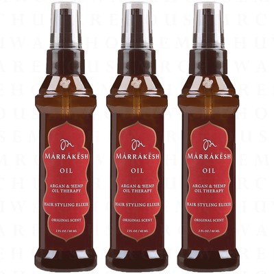 Marrakesh Earthly Body Argan Hemp Oil Hair Styling Elixir Original