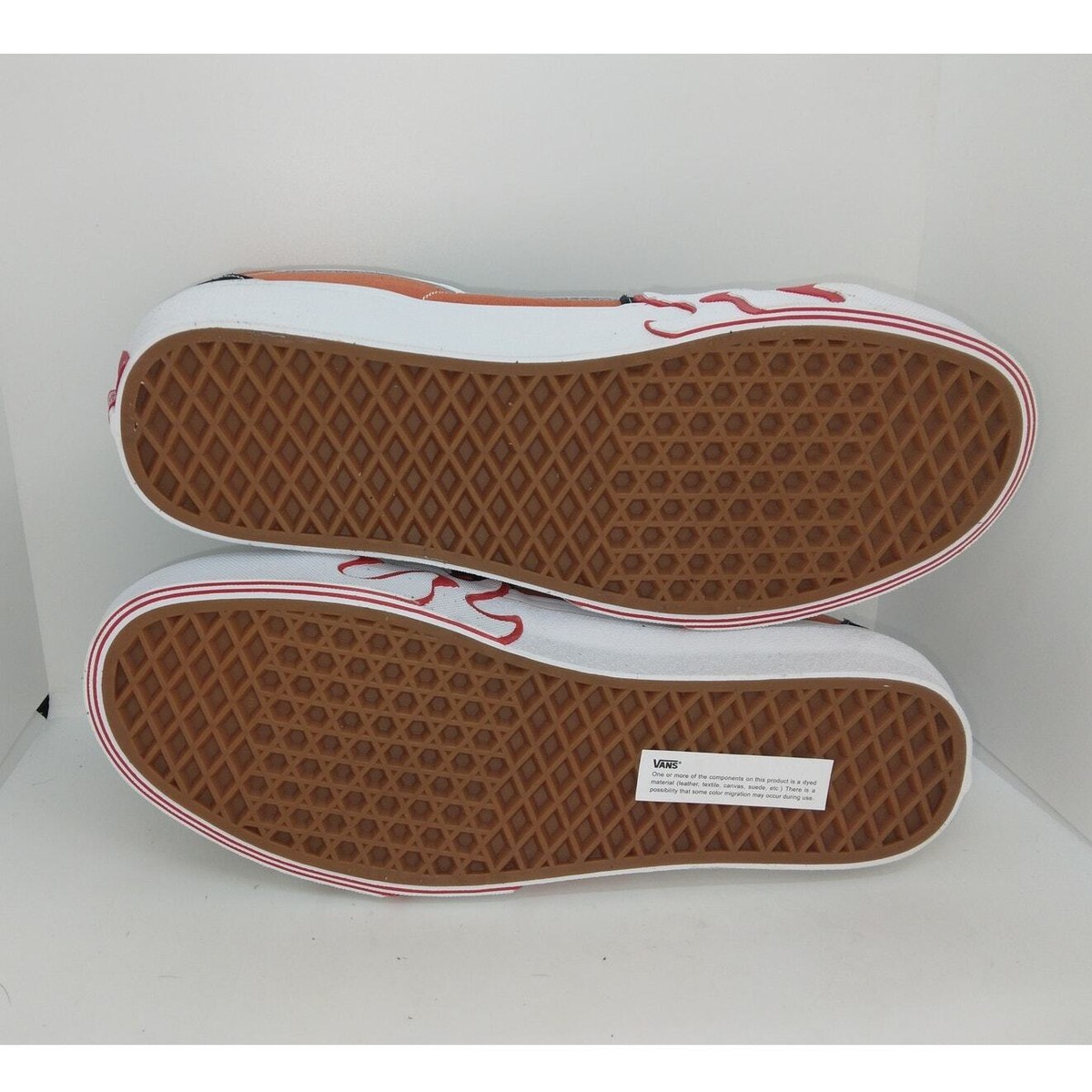 VANS SK8 Mens NEW w/Tags Hi-Top Burnt Orange/Black Sneakers - sz. 9 1/2 1/2 Vans Sk8 Hi-Flame Shoes Sneakers High Top Skate Style 38  main image 4