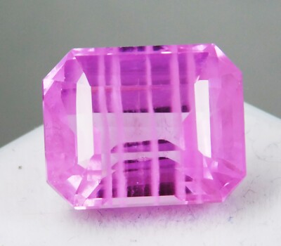 Natural Pink Poudretteite 16.10 Ct ''Certified'' Emerald Cut Rare Loose Gemstone