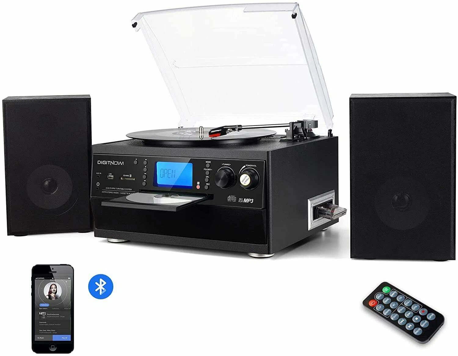 Bluetooth Record Player Turntable