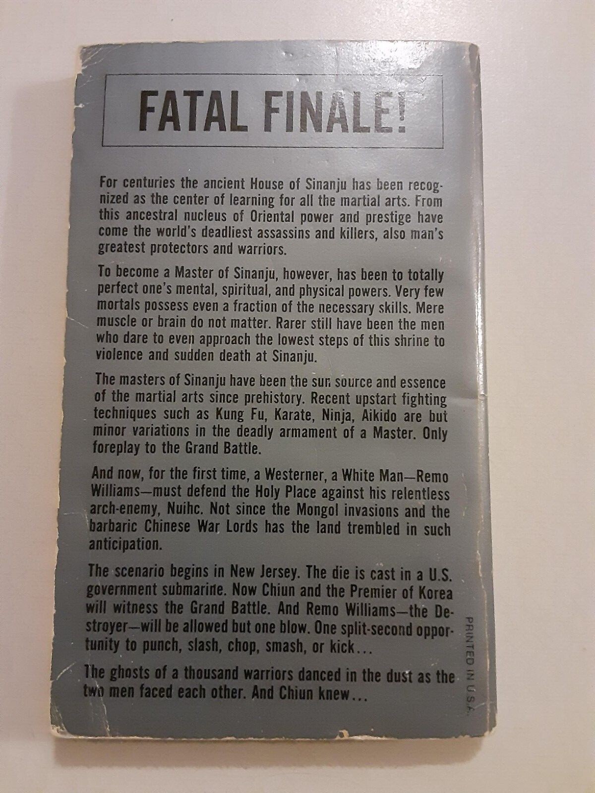 Pinnacle Books Richard Sapir/Warren Murphy DESTROYER 20 ASSASSINS PLAY