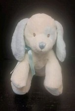 Toys R Us Animal Alley My First Puppy Blue  White Baby Plush Puppy Dog