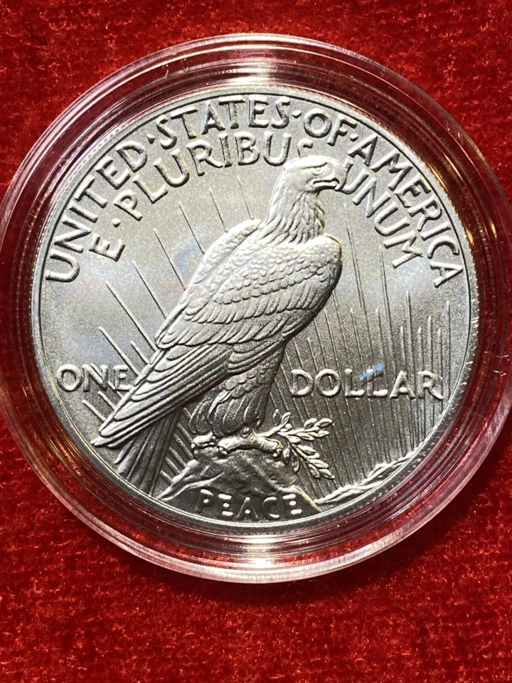 2023 US Mint .999 Silver Uncirculated Peace Dollar, OGP Box & COA - 23XH - Image 3 of 4