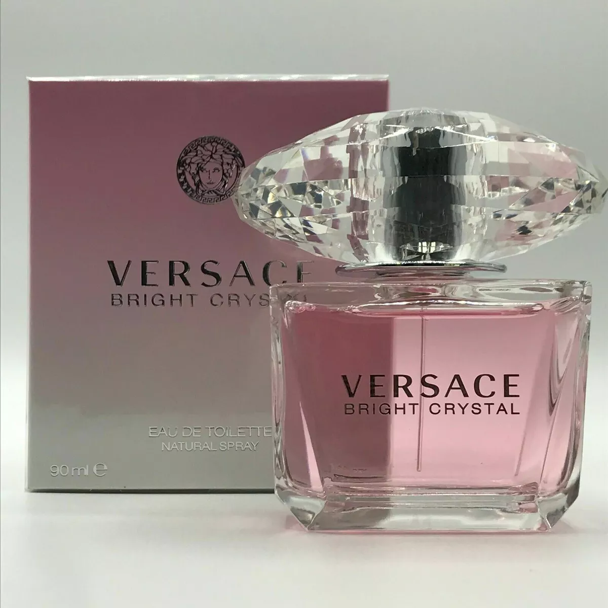 Versace Bright Crystal Eau De Toilette Spray, Perfume for Women, 3 oz 