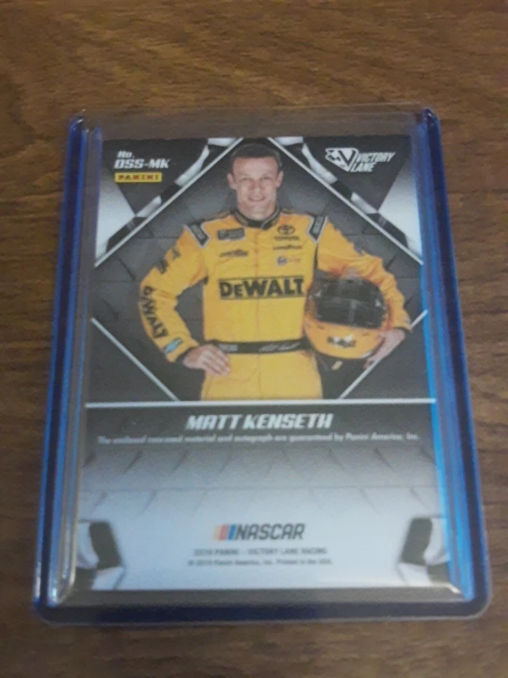 2019 Panini Victory Lane Dual Swatch Signatures Matt Kenseth Race Used Autograph - Image 2 of 2