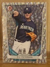 2014 D. J. Peterson Silver Ice Foil Refractor BOWMAN Rookie RC 