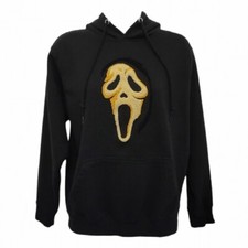 SCREAM Chenille GHOST FACE Let's Watch Scary Movies HOODIE 90's Size Small ADULT