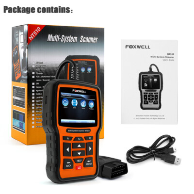 FOXWELL NT510 ELITE Car All System Scanner OBD2 Diagnostic Reader