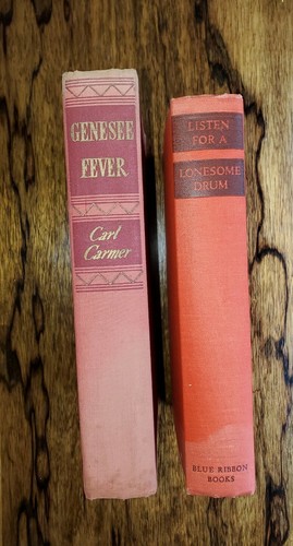 Vtg HC 1941 Genesee Fever & 1936 Listen for a Lonesome Drum w/ DJ by Carl Carmer - Picture 2 of 12