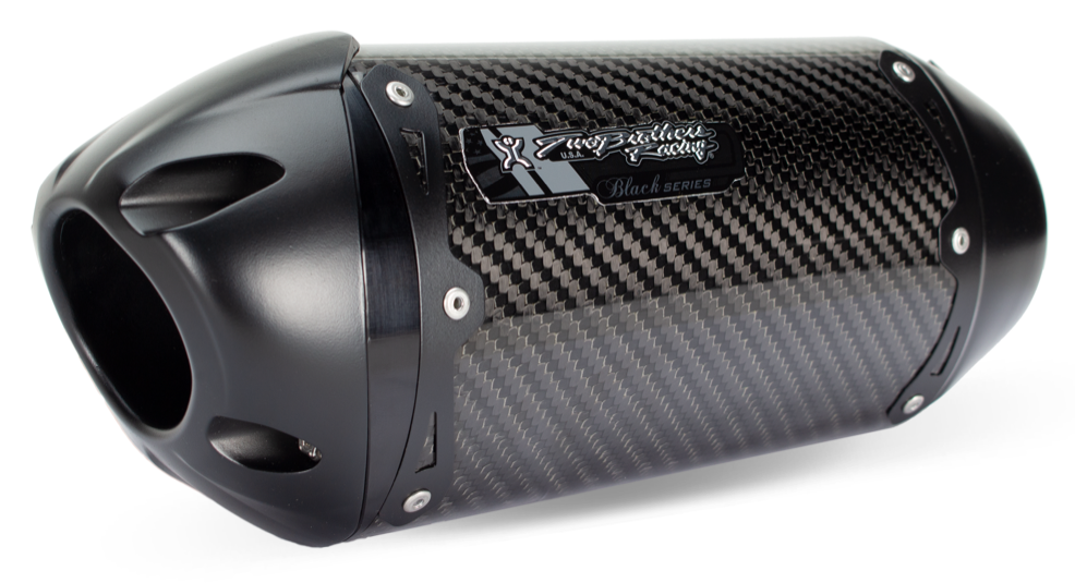 2023-2025 ZX6R Two Brothers Slip On Exhaust - 3K Carbon 2023-2025 ZX6R Two Brothers Slip On Exhaust - 3K Carbon