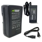 Wasabi Power V-Mount Battery (14.8V, 10400mAh, 150Wh) & V-Mount Battery Charger