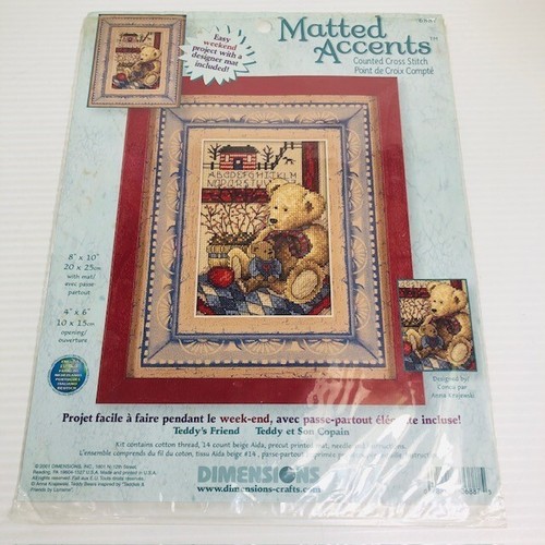 Teddy's Friend Counted Cross Stitch Pattern Chart. Instructions only! - Picture 2 of 6