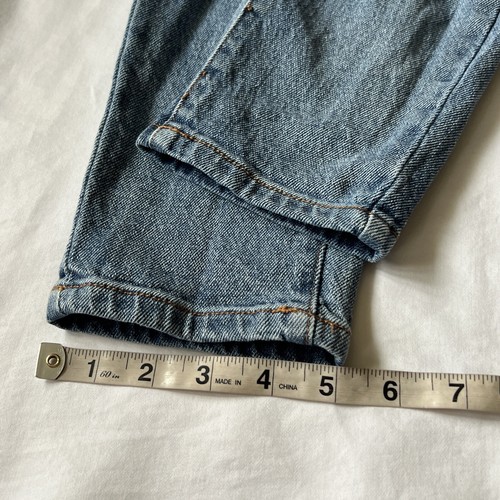 Ashley Mason High Rise Skinny Destroyed Stretch Blue Jeans Women’s Sz 7 - Picture 10 of 13