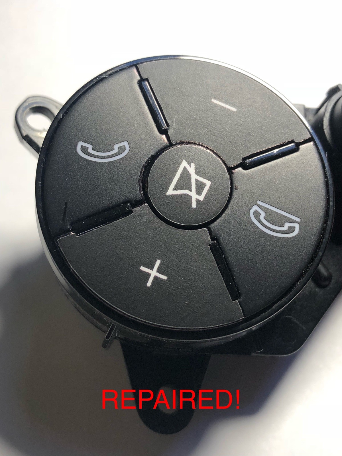 MERCEDES STEERING BUTTON Repair Decals Overlay Matte Black Peeling