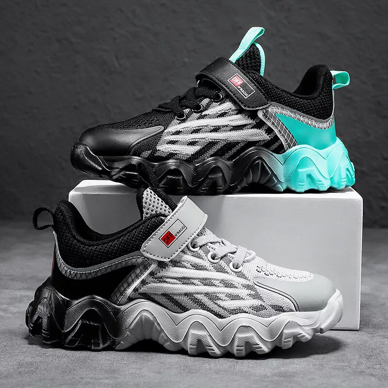 KIDS SPORTS SHOES RUNNING TRAINERS GIRLS BOYS COMFY SCHOOL CASUAL SNEAKERS SIZE