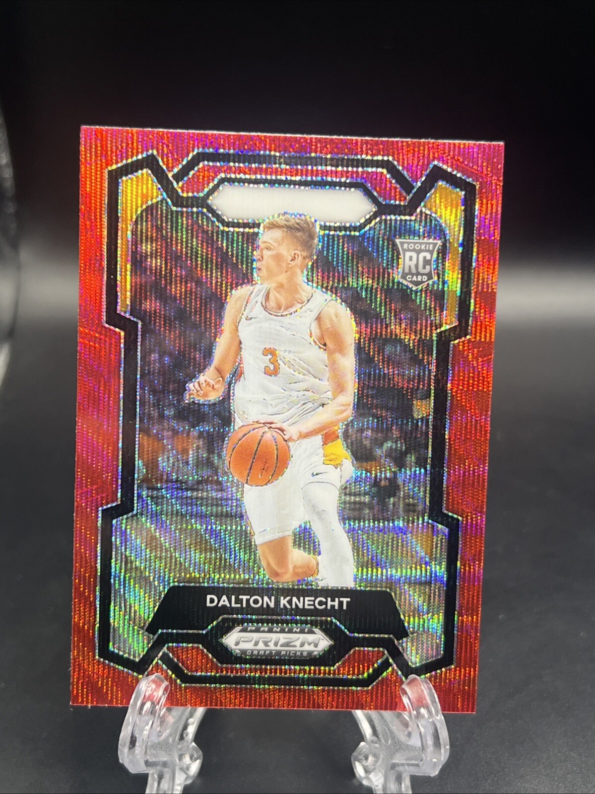 2024 Panini Prizm Draft Dalton Knecht Rookie RC Red Wave Prizm #50