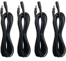Power Extension Cord, 4Pack 10ft DC 12V Power Supply Adapter Extension Cable ...