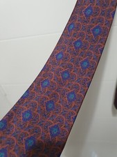 Cravatta Uomo Seta Vintage Made In Italy