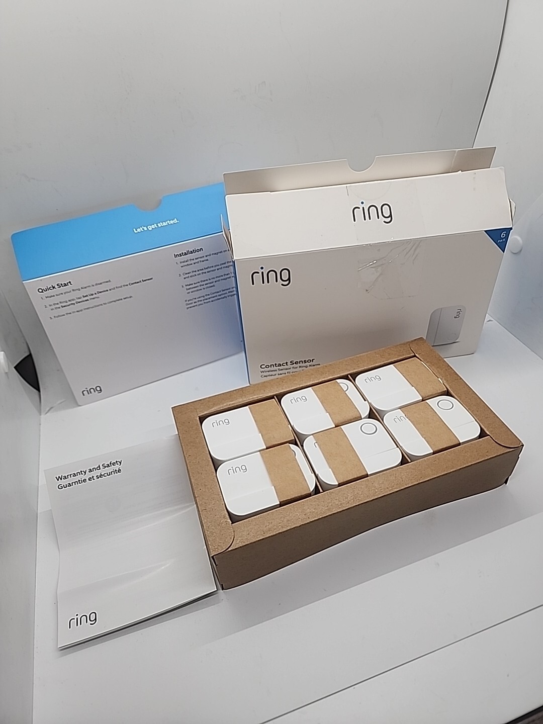 🔥New Open Box🔥 Ring Alarm Contact Sensor (2nd Gen) (6Pack) White