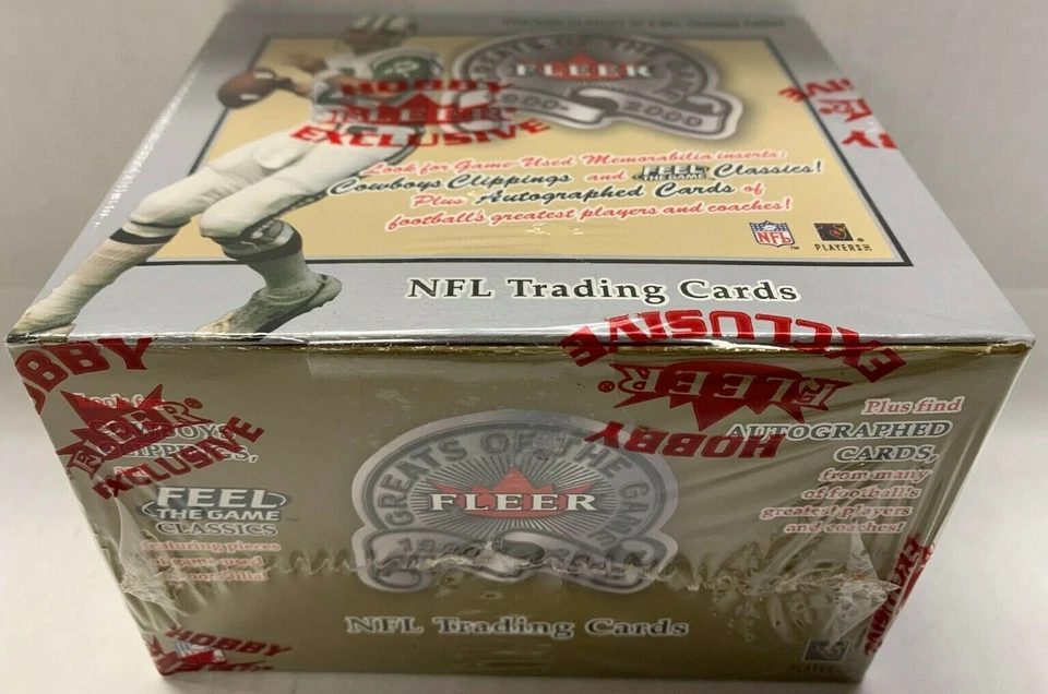 2000 FLEER GREATS OF THE GAME NFL FOOTBALL HOBBY BOX 24 PACKS NEW SEALED - Image 3 of 4