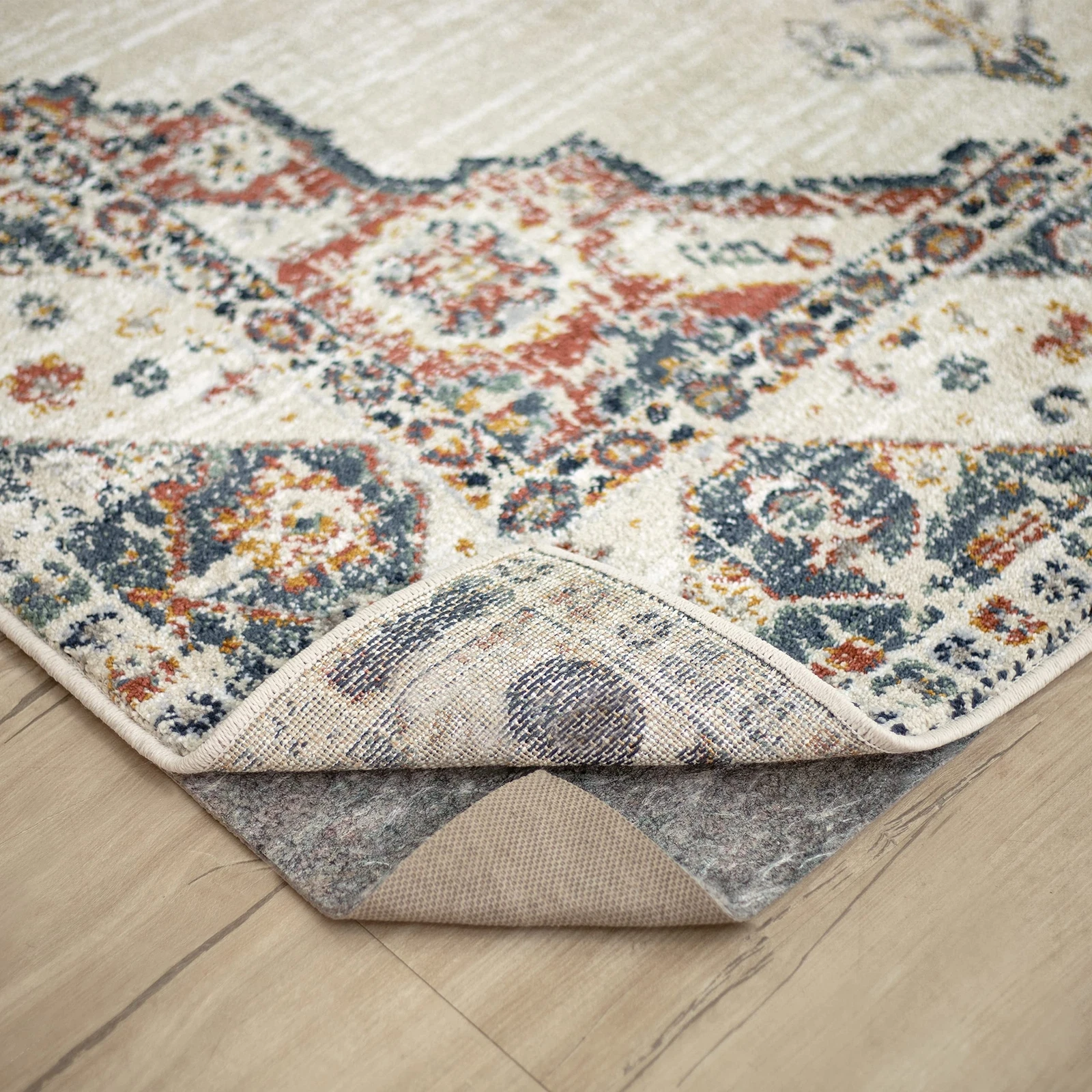 Mohawk Home 8' x 10' Non Slip Rug Pad Gripper 1/4 Thick Dual Surface Felt + R...