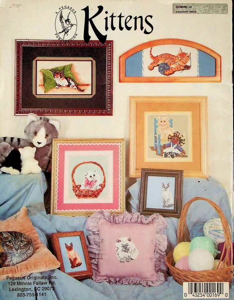 Kittens Cats Samplers Cross Stitch Pattern By Pegasus - Image 4 of 4