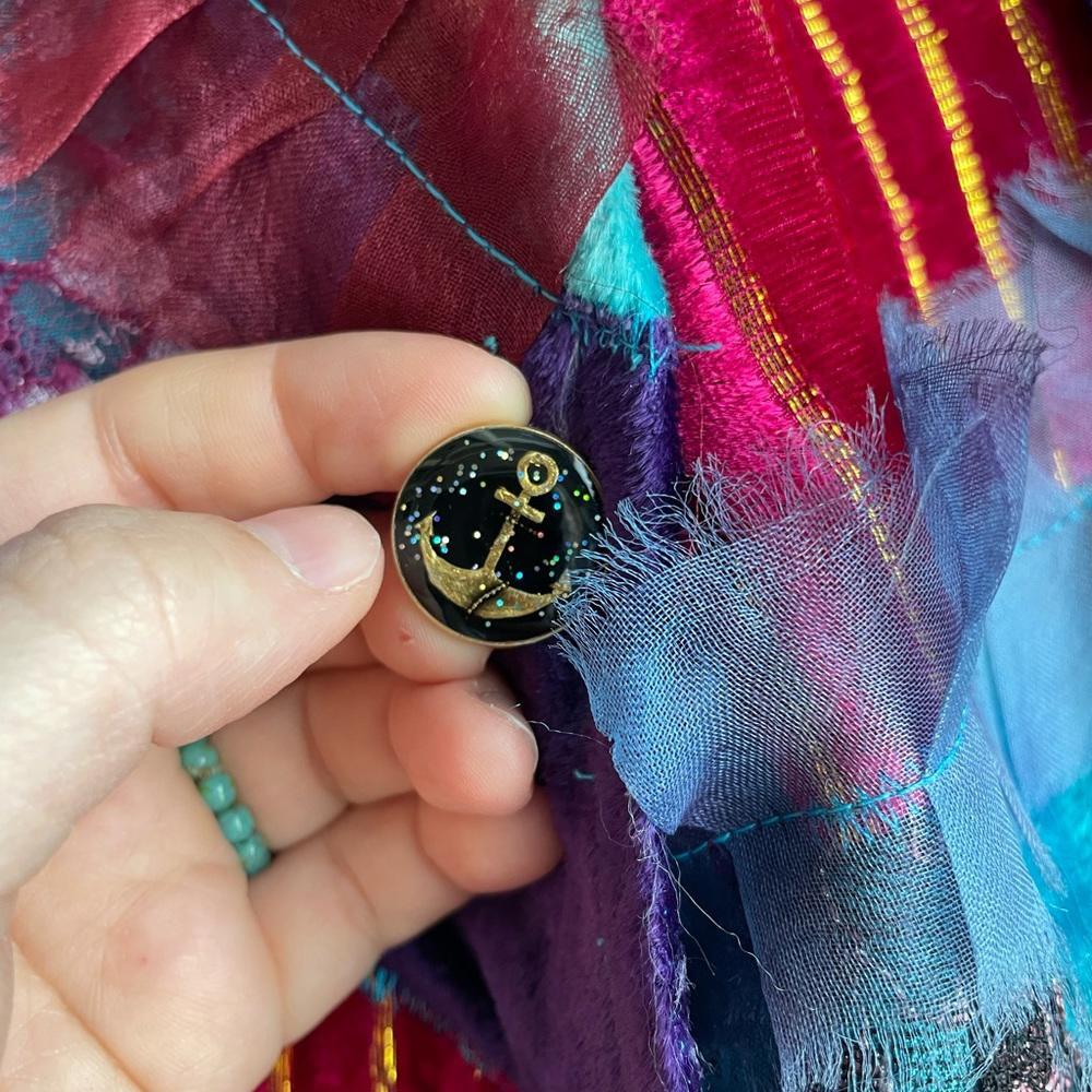 Colorful Patchwork Velvet Jacket - image 4