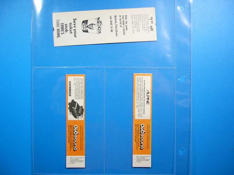 LOT 24 1979 1980 1981 VANCOUVER WHITECAPS NASL SOCCER FOOTBALL GAME TICKET STUBS - Image 4 of 4