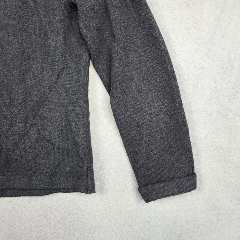 Cárdigan suéter informal con botones Liz Claiborne Lizsport para mujer grande negro Foto 3 de 4