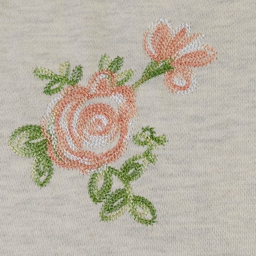 Anthropologie TP Tan Embroidered Floral Fringe Boho Cottagecore Poncho one Size - Picture 8 of 16